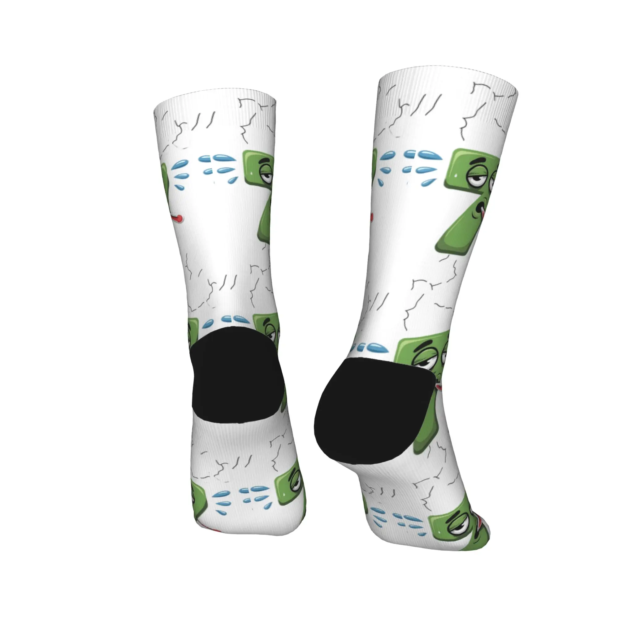 مضحك 67 مريض سبعة ميمي جوارب الرجال الجوارب الدافئة لينة Vintage الجوارب الخريف الدراجات مكافحة العرق الجرافيك الجوارب هدية عيد ميلاد