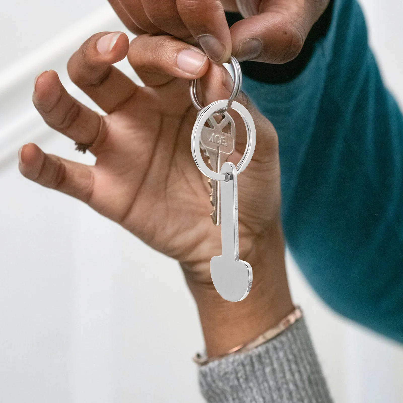 Cart Token Hanging Keyring Shopping Chain Rings Metal Keyrings Trolley Tokens Pendant Buckle Keychain Accessory