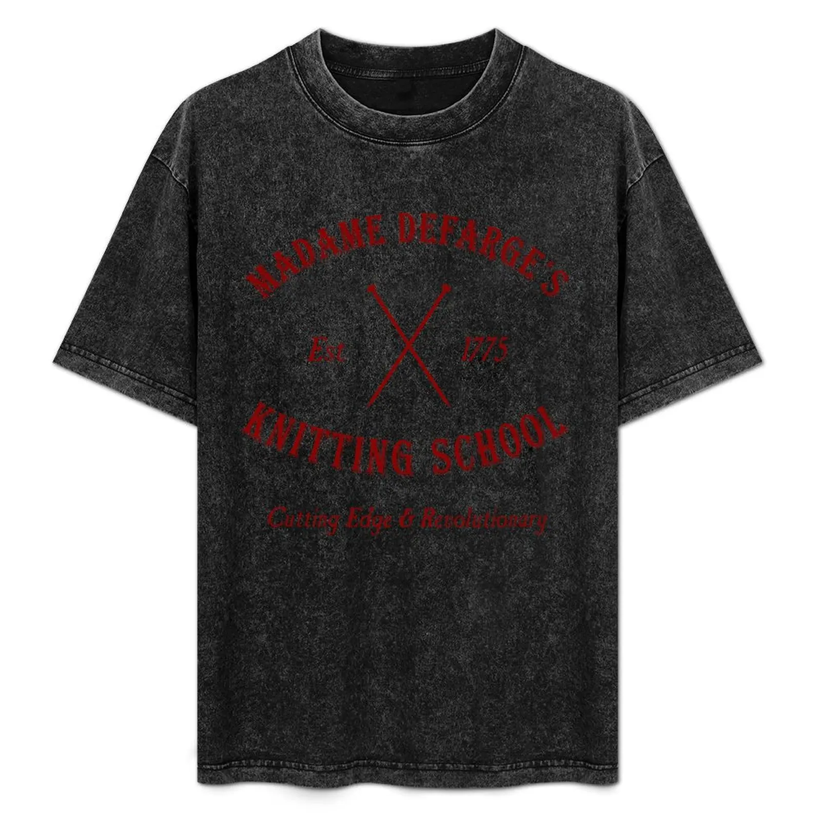 

Madame Defarge Knitting School T-Shirt Plus Size Lightweight Top