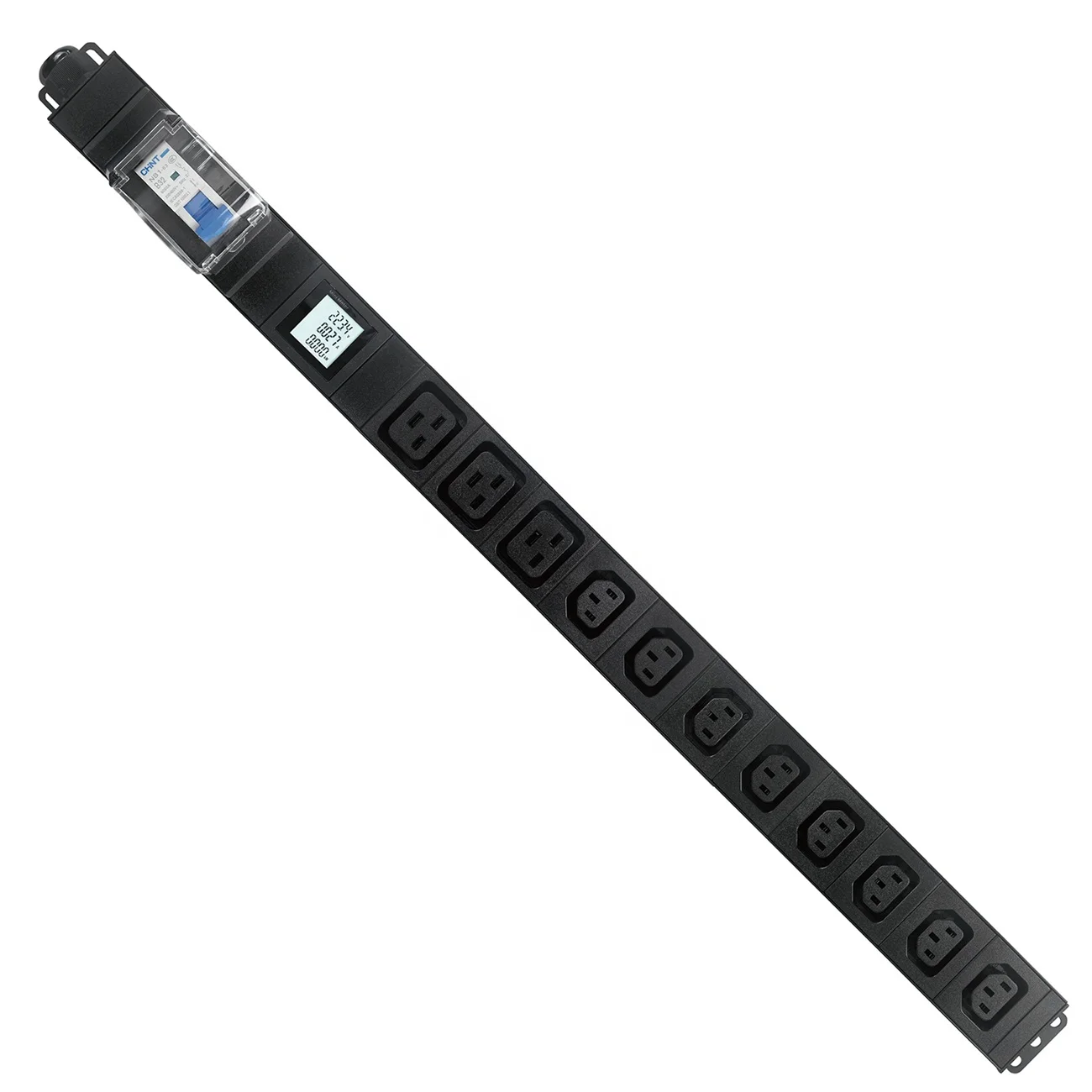 240V 30A Pdu 8bit C13 and 3bit C19 Sockets LCD Meter and 32A Breaker L6-30P Plug Meter Pdu for UPS/PSU