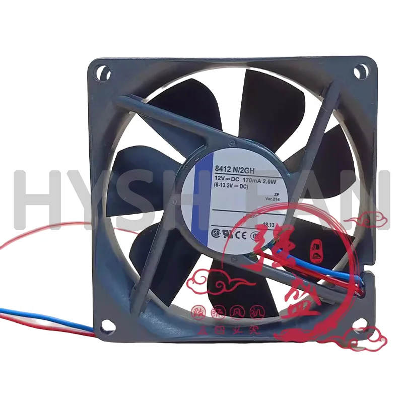 8412 N/2GH New Original 12V 2W 170mA 8025 Inverter Cooling Fan