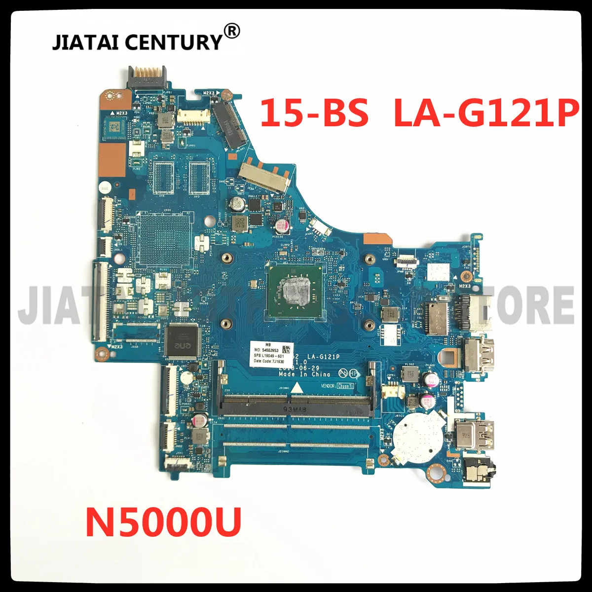 

For HP 15-BS Laptop Motherboard LA-G121P DDR4 SR3RZ N5000 CPU L19050-501 L19050-601 L10050-001