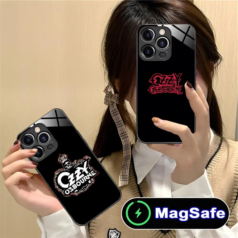 

Чехол для мобильного телефона Ozzy Osbourne для iPhone 16, 15, 14, 13, 12, 11 Pro Max Plus Mini MagSafe, защитный чехол для мобильных телефонов