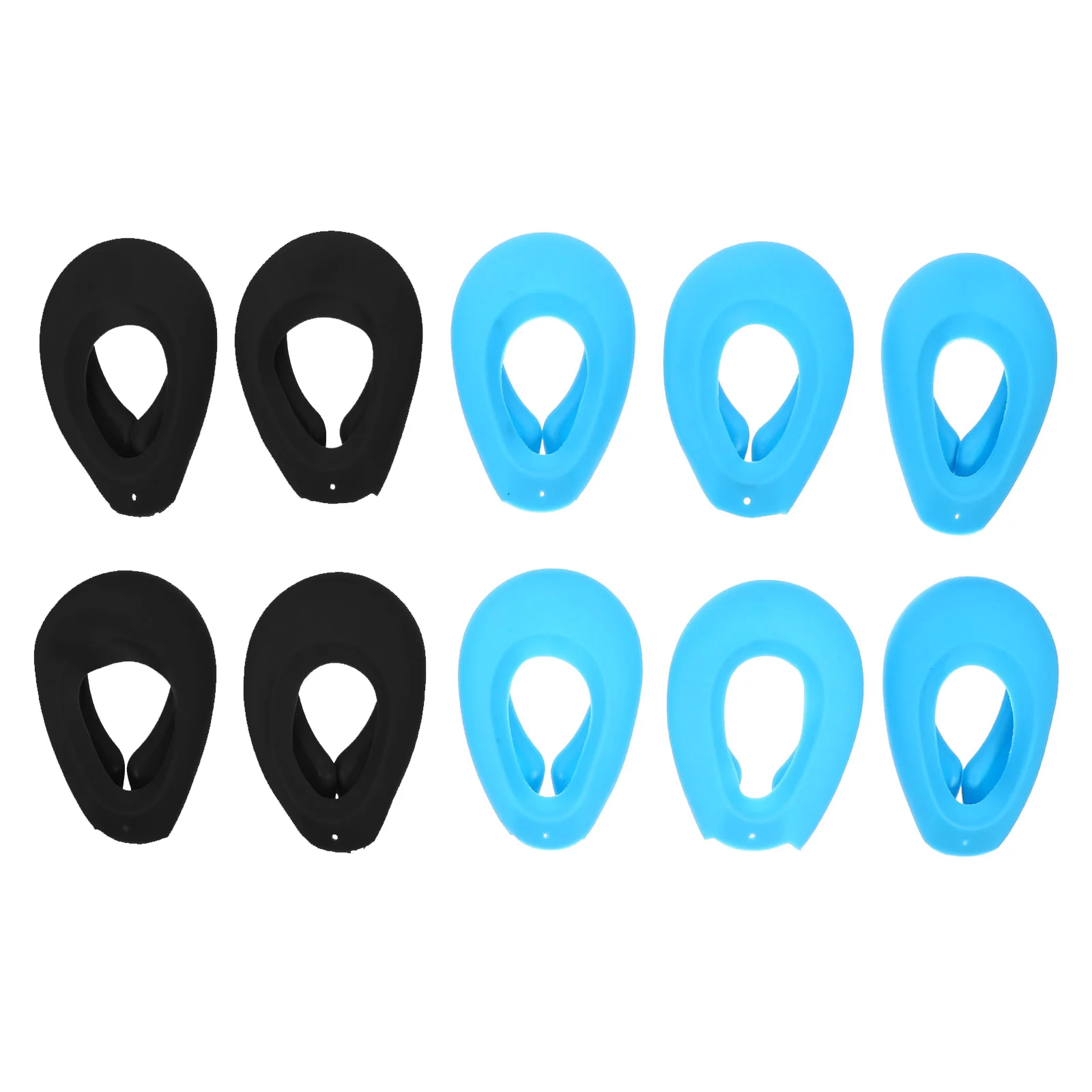 

5 Pairs Hair Dyeing Earmuffs Lightweight Silicone Bath Cap Accessories Reusable Ear Cover Hair Coloring Protector