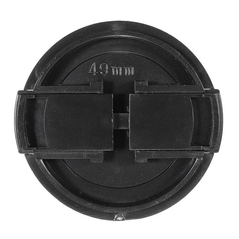 ABGB-Univeral 100Pcs 49Mm Center Pinch Front Lens Cap For Canon Nikon DSLR Camera