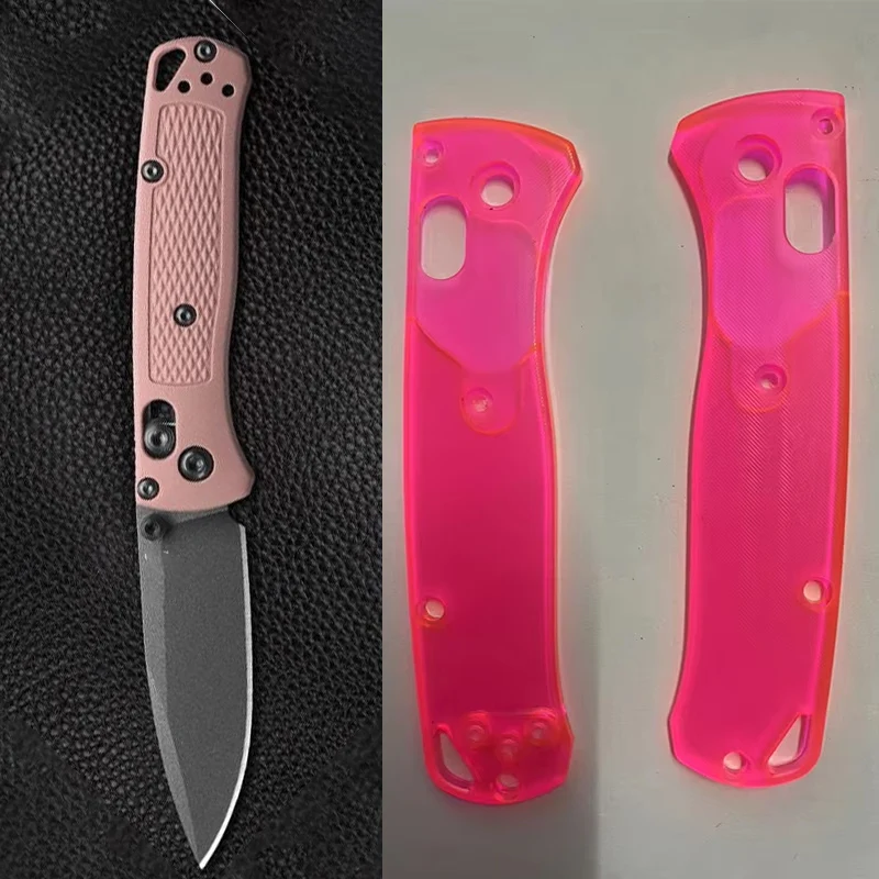 

Пользовательский акриловый материал, накладки на ручку ножа, весы для оригинальных ножей Benchmade Mini Bugout 533, сделай сам, сменные аксессуары