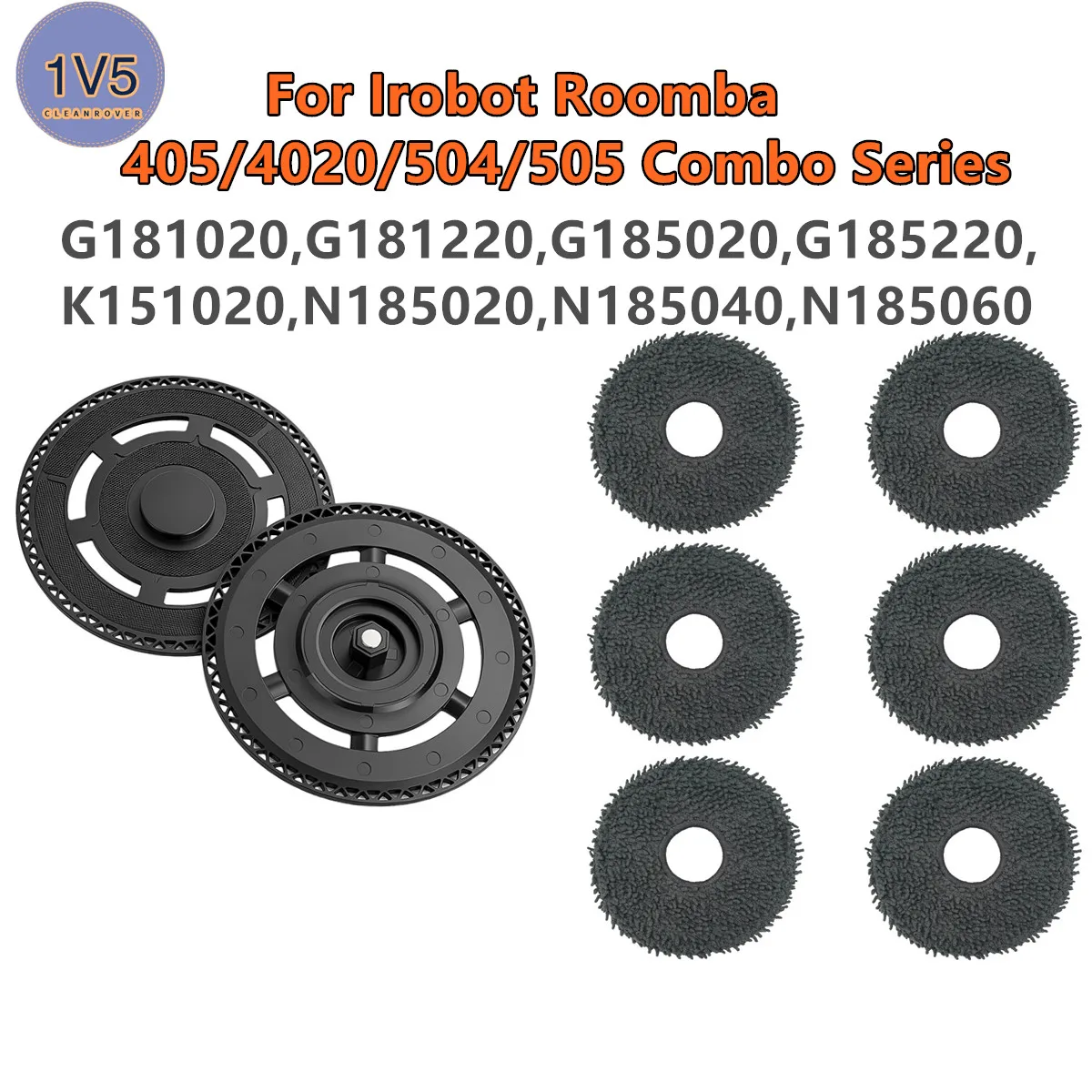 Mop Tray for IRobot Roomba 405 4020 504 505 Series RCF-Y1 G181020 G181220 G185020 G185220, K151020, N185020, N185060 Mop Holder