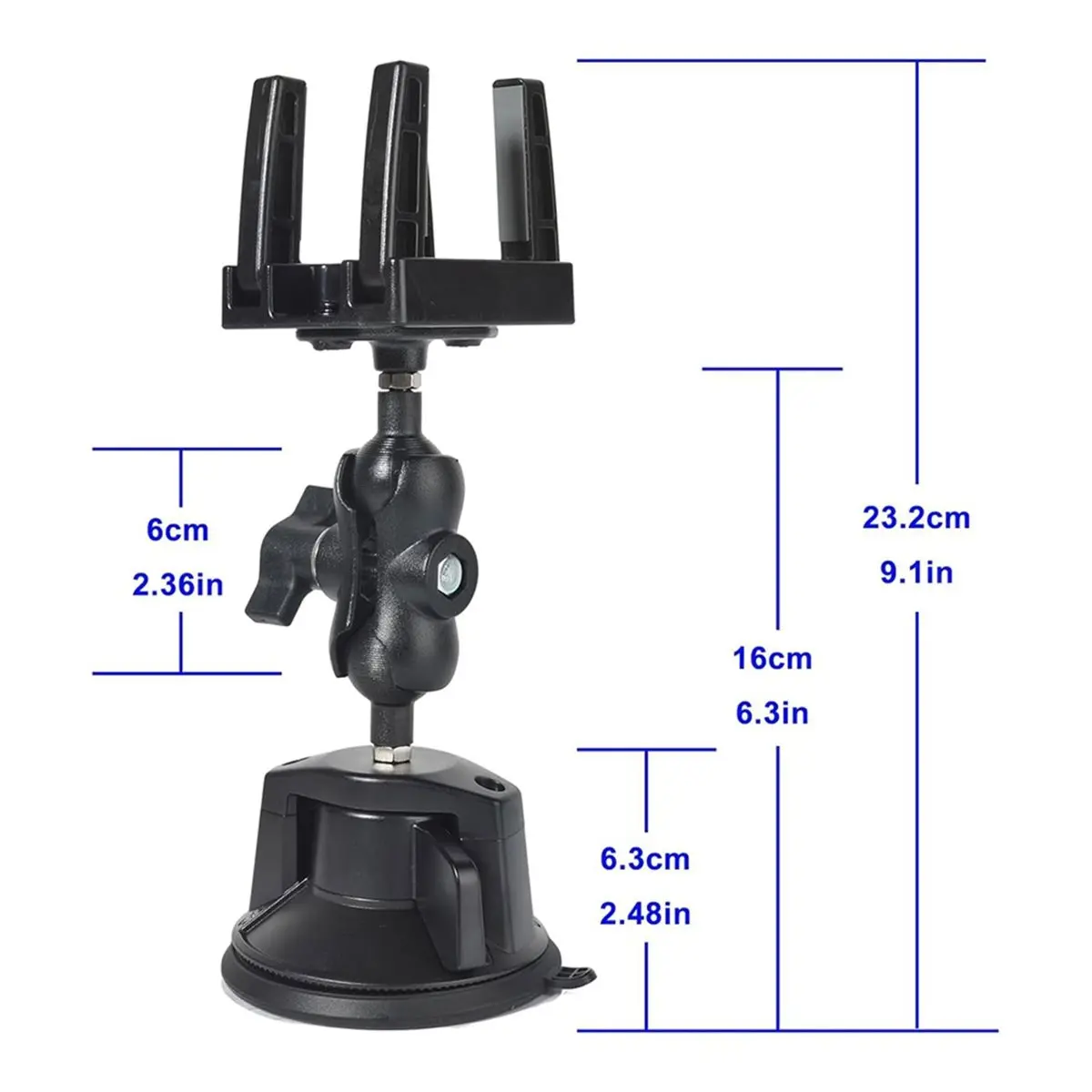 goodidea Car Suction Cup Holder Universal Car Radio Telescopic Install Fixed Bracket Transceiver Control Holder