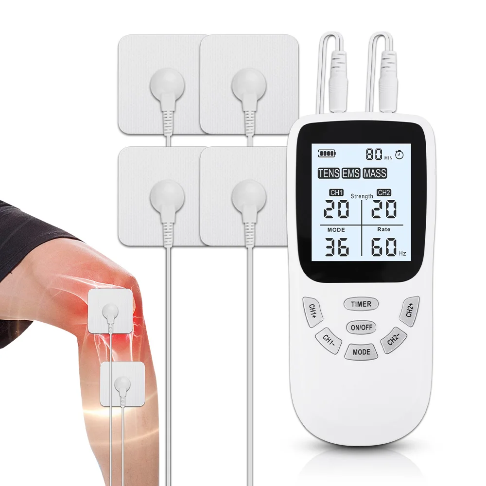 

36-режимное электрическое устройство для массажа тела TENS, импульсное EMS, массажер для спины и шеи, стимулятор мышц, физиотерапия нервов, лечение расслабления