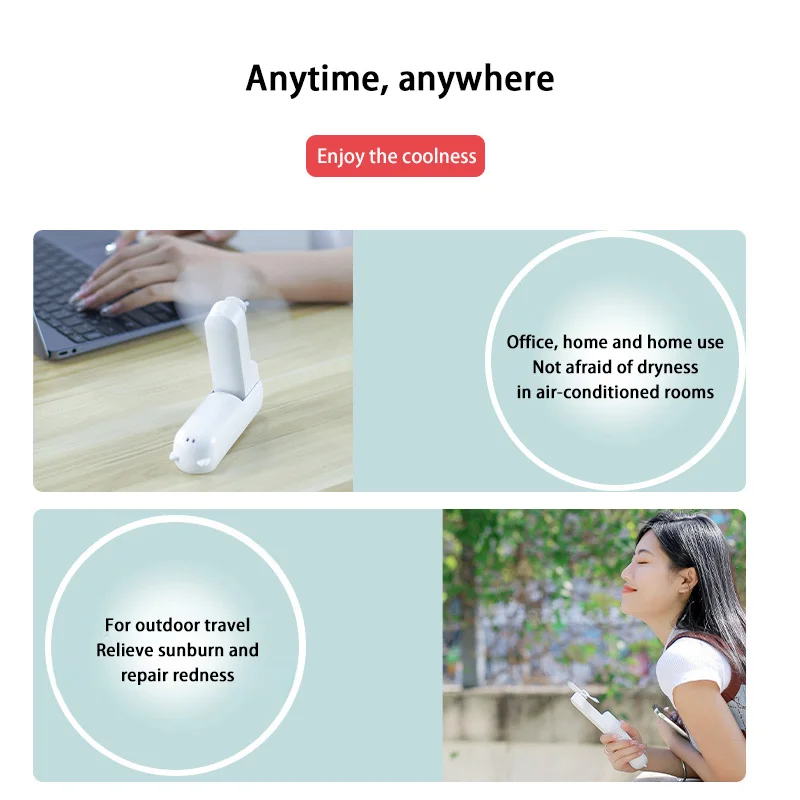 Mini Handheld Fan Small Pocket Fan USB Rechargeable Battery Fan Folding Cooling Hand Fan Mini USB Fan With Power Bank New
