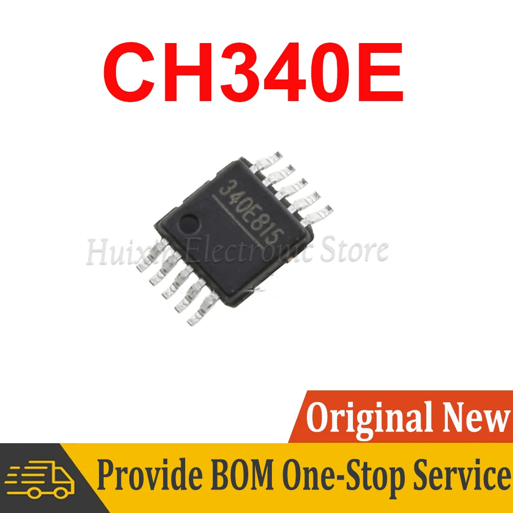 2pcs CH340E MSOP-10 MSOP10 IC Foot patch density MSOP New and Original IC Chipset