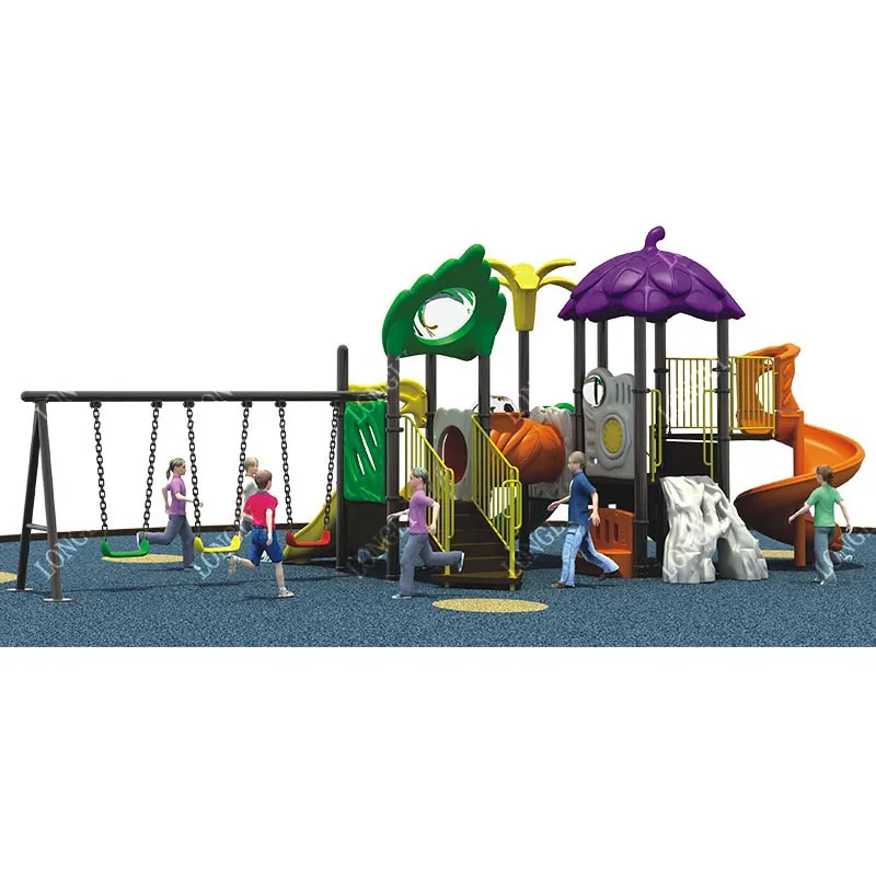 LLDPE Multi-Functional Kids Slide with Swing for Garden Residential School Outdoor Playgrounds Amusement Park Facili