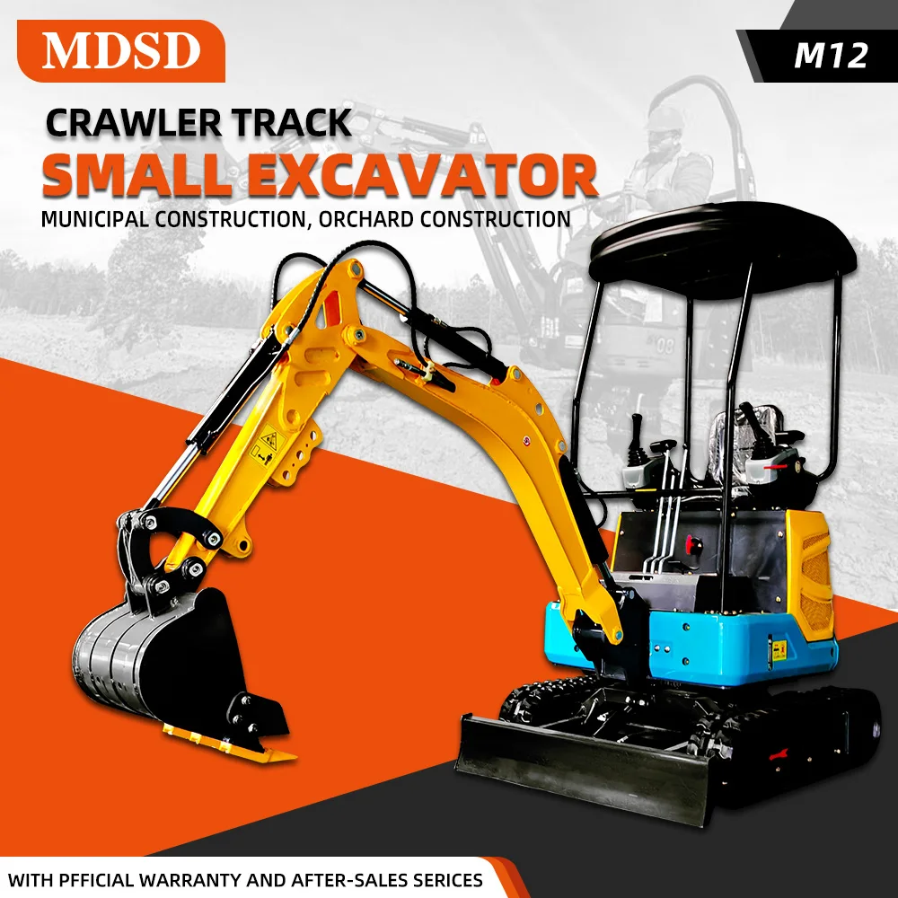 Mini escavatori con accessori multipli Nuovo mini escavatore tipo cingolato da 1,2 tonnellate 1,8 tonnellate Ce Epa Euro 5 Mini escavatore con spedizione gratuita