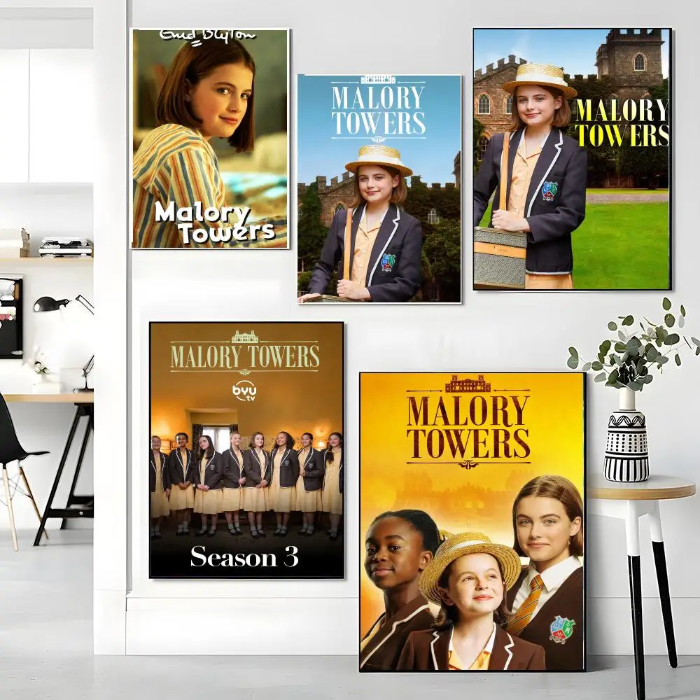 tv series M-Malory Towers-S Painting Calligraphy Boho Botanical Decor for Living Room Elegant Home Style