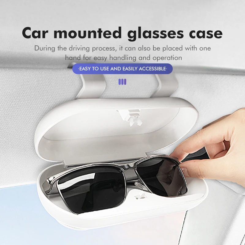 Car Sun Visor Glasses Case Multifunctional Holder Sunglasses Box For Leapmotor C11 2021 2022 2023 2023 T03 S01 C11 Reev