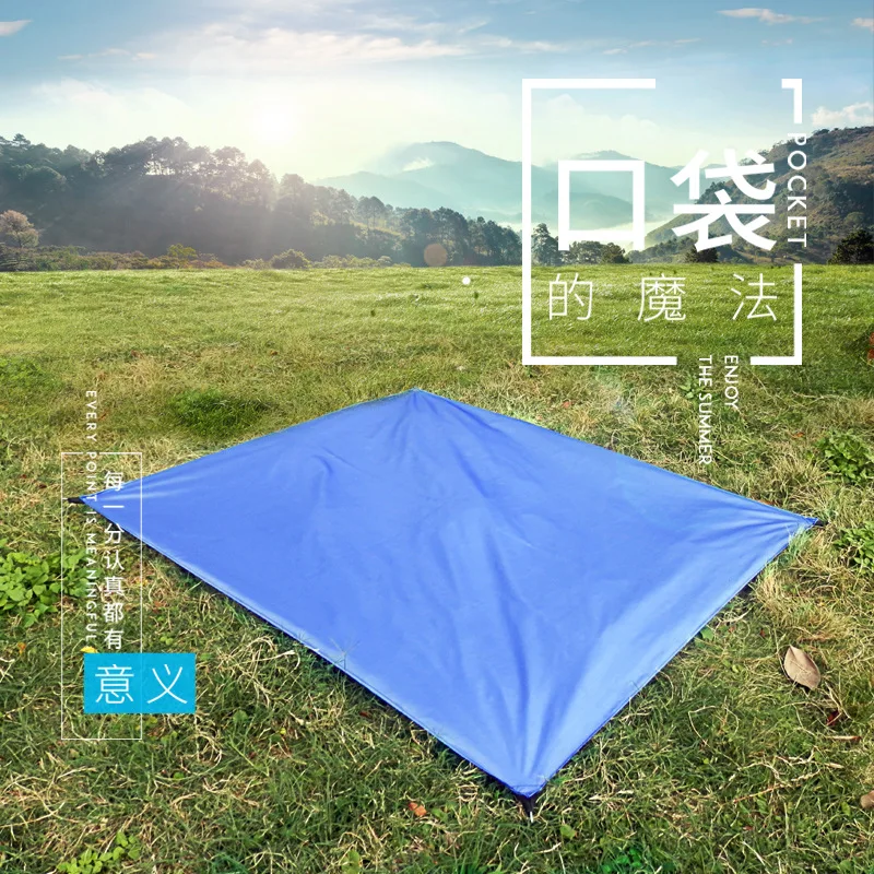 

Outdoor Camping Pocket Picnic Mat Waterproof Convenient Foldable Lawn Beach Mat Moisture Resistant Mat 1 Piece