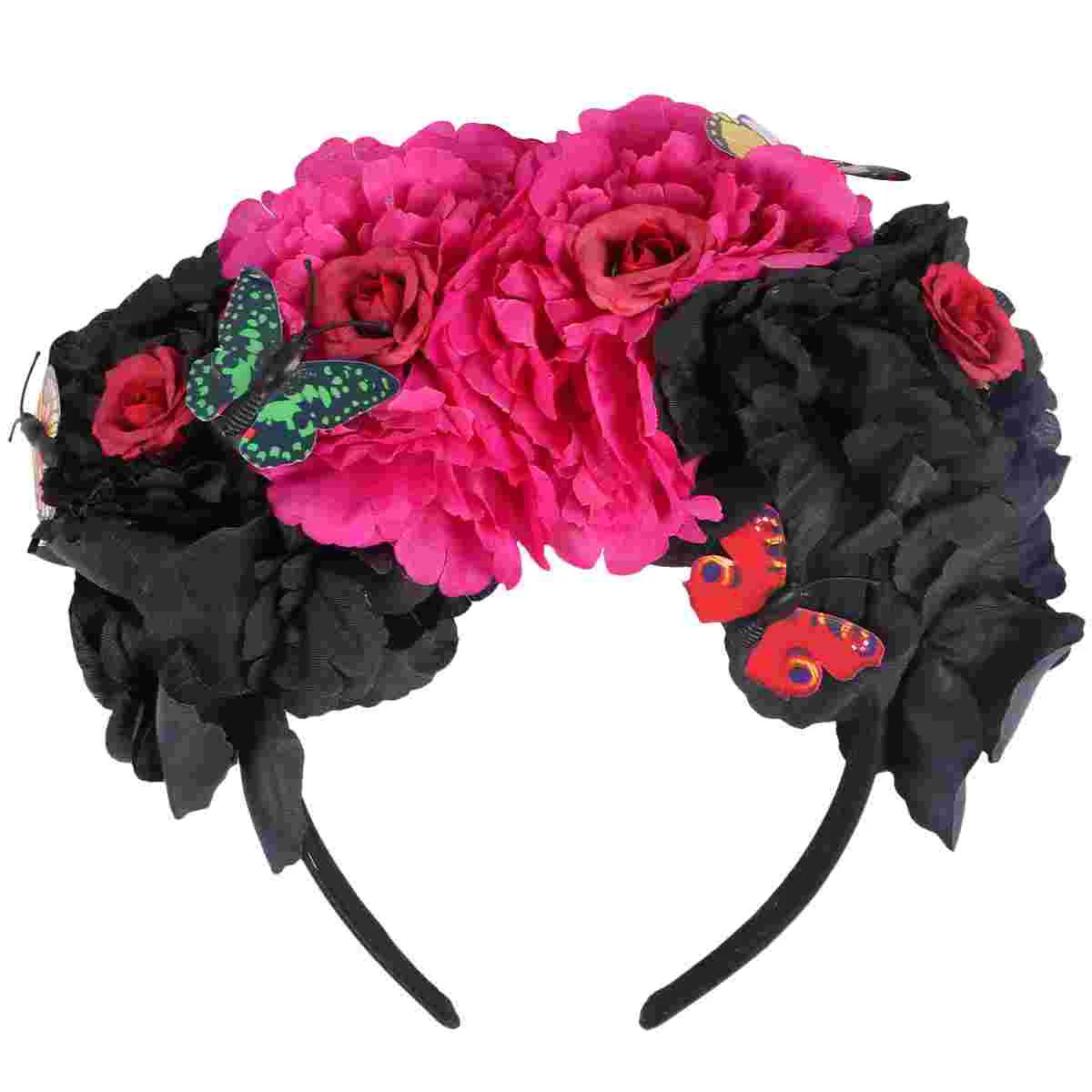

Flower Headband Hair Accessories for Girls Garland Headdress Halloween Festival Floral Crown Women's