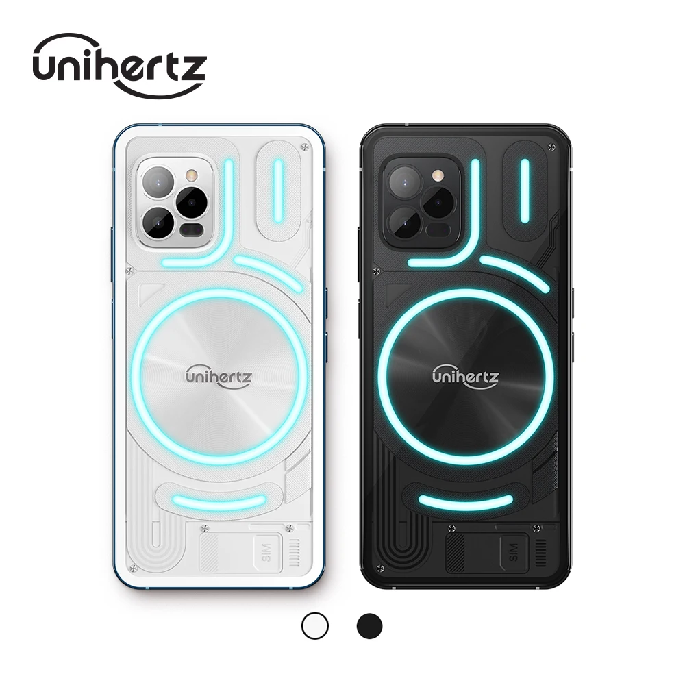 Unihertz Luna-smartphone Preto e Branco 4g Android 12 Cartão Sim Nano Duplo 108mp 32mp 20mp Câmera de Visão Noturna Nfc Gps