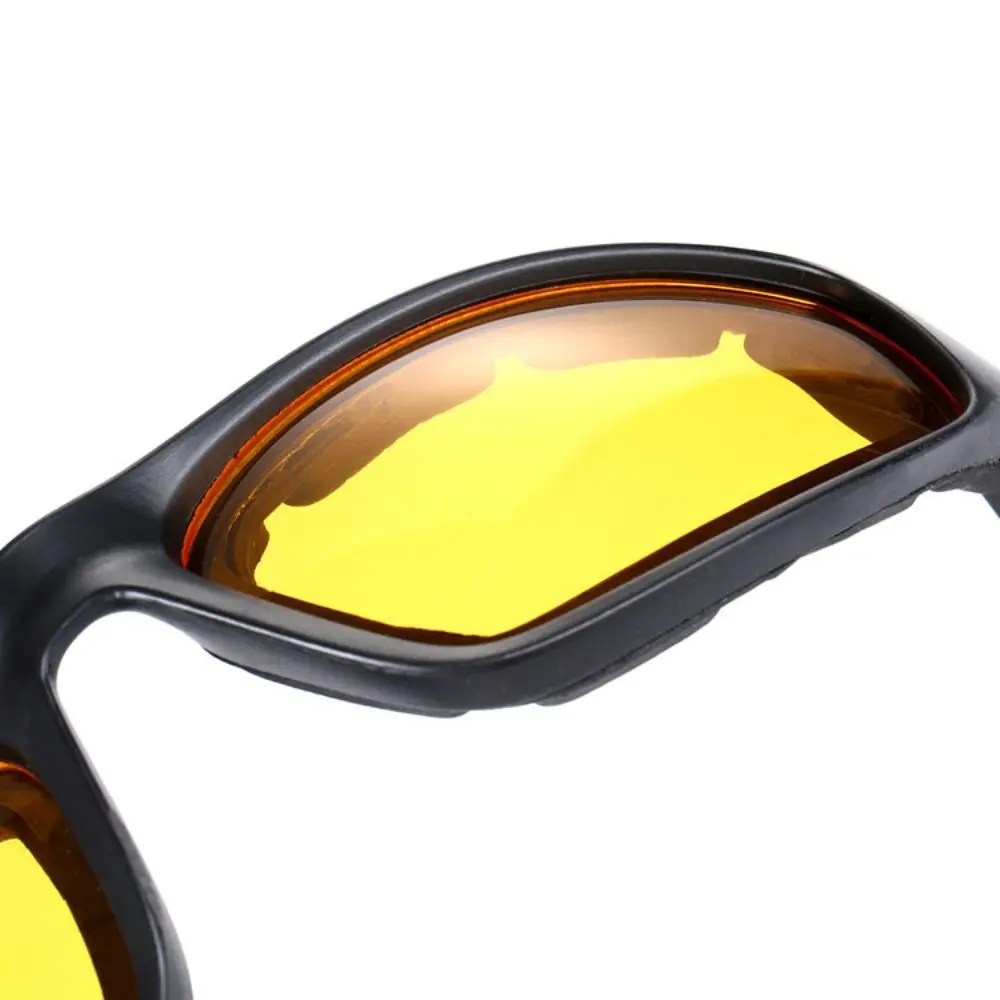 Retro Punk Yellow Lenses Sunglasses UV Protective Decoration Accessories Motorcycle Goggles Black Shades Eyewear