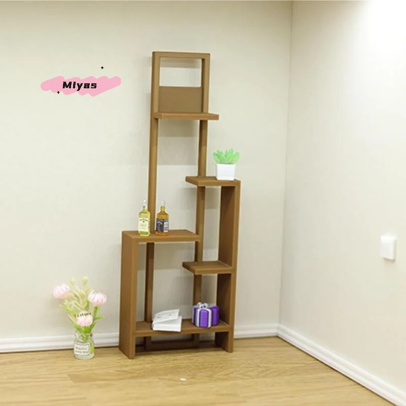 1개 미니 디스플레이 스탠드 1/12 스케일 중국 스타일 수납 선반 인형집 빈 선반 홈 데코 미니어처 인형집 액세서리