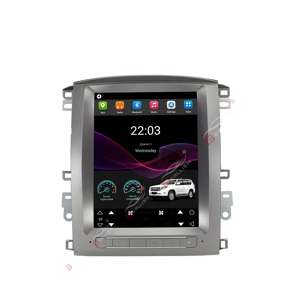 For Lexus LX470 For Toyota Land Cruiser LC100 2006-2011 Car Radio Player GPS Navigation Video Multimedia Android Auto Stereo