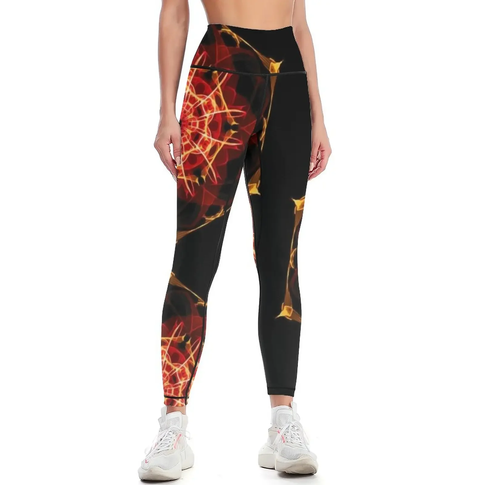 

Energetic Geometry - Hexagon Mandala Leggings Training pants sports shirts gym Sports pants for Womens Leggings