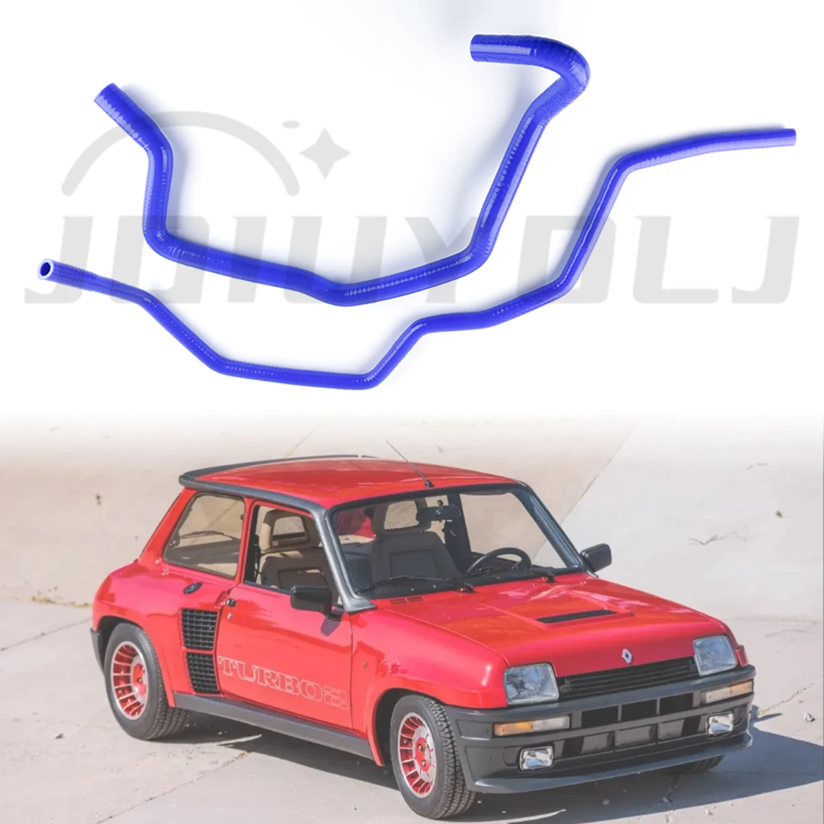 

2 Pcs For 1985-1996 Renault 5GT Turbo Main Water Black Silicone Hose Coolant Tube1986 1987 1988 1989 1990 1991 1992 1993 1994 95