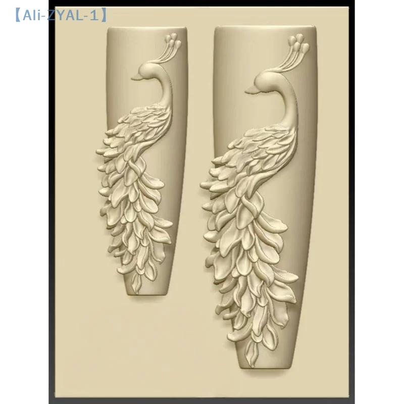 【ZYAL-1】 Stampo per unghie in silicone 3D pavone Decorazione per unghie fai da te Stampo per manicure trasparente per artigianato di gioielli per unghie