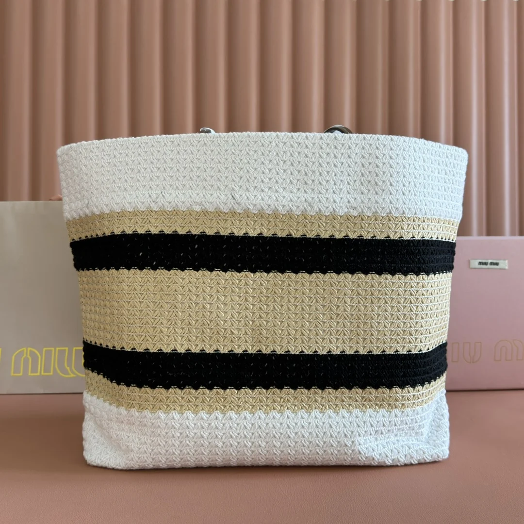 

2025 Luxury Brand Ladies Straw Designer Handbag Women Holiday Beach Bag Casual Tote Top-Handle Bag Fashion Underarm Shoulder Bag