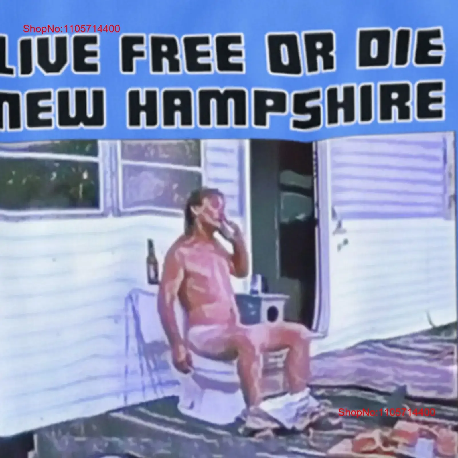 Live Free or Die Trailer Park Life T Shirt New Hampshire Granite State LFOD White Mountains Christmas Birthday Funny for Unisex