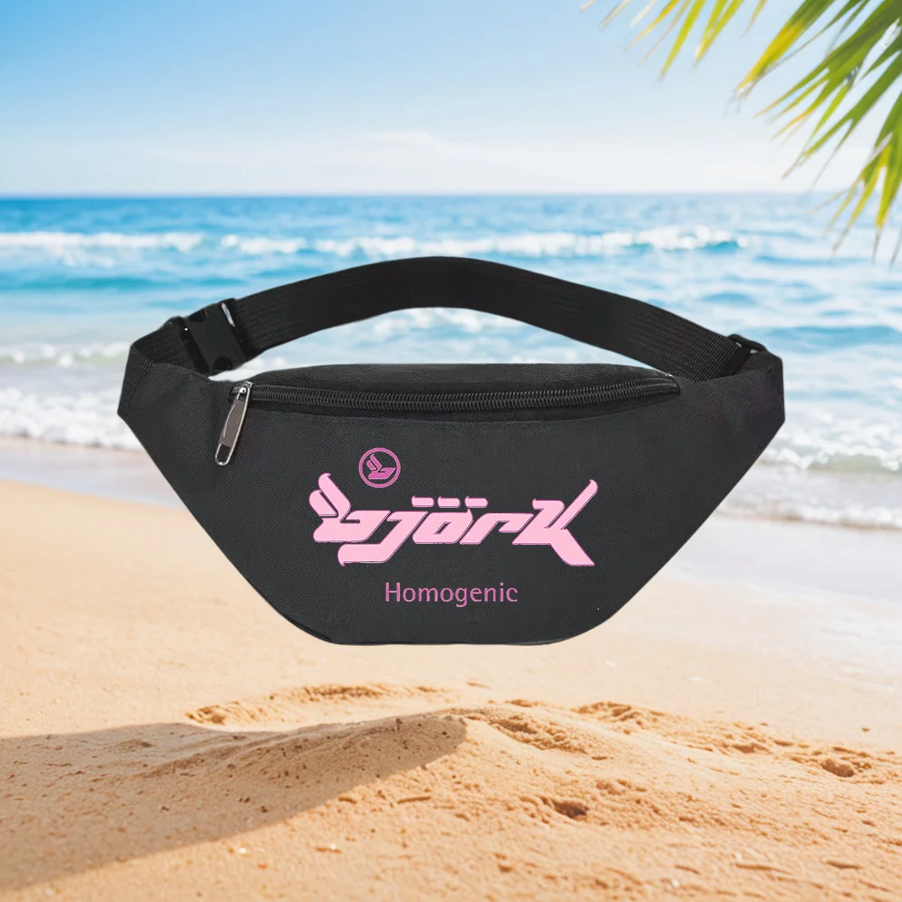 

Björk Homogenic Album Art Design Waist Backpack Crossbody Chest Bag Street Casual Sporty Fashionable Simple Unique Printed Desig