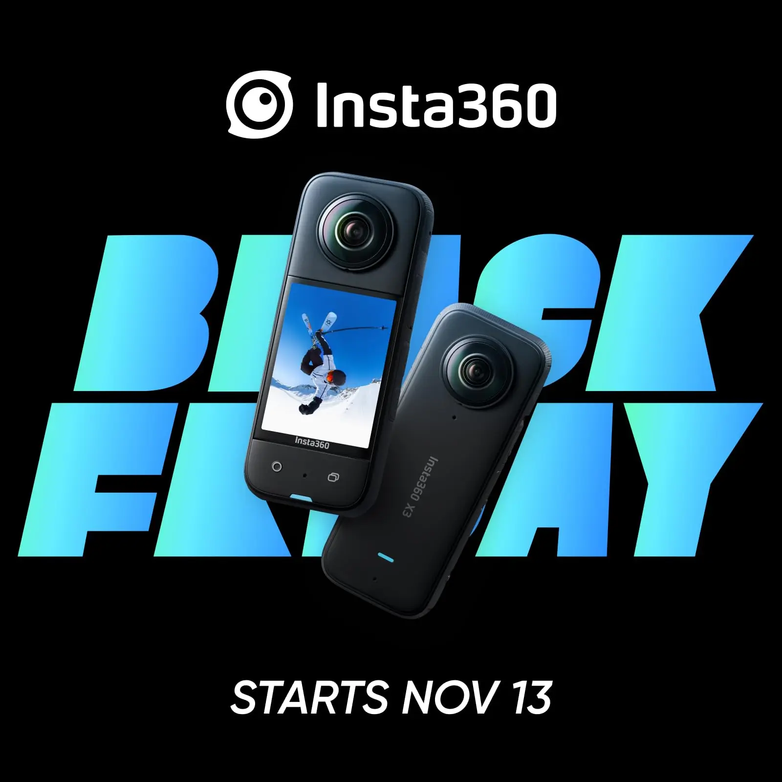 Insta360 X3 - Waterproof 360 Action Camera with 1/2\