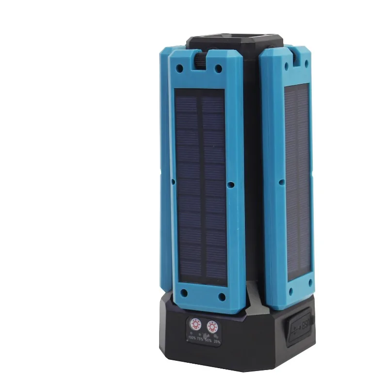 

50W solar umbrella light foldable with bracket, with USB charging function four gears