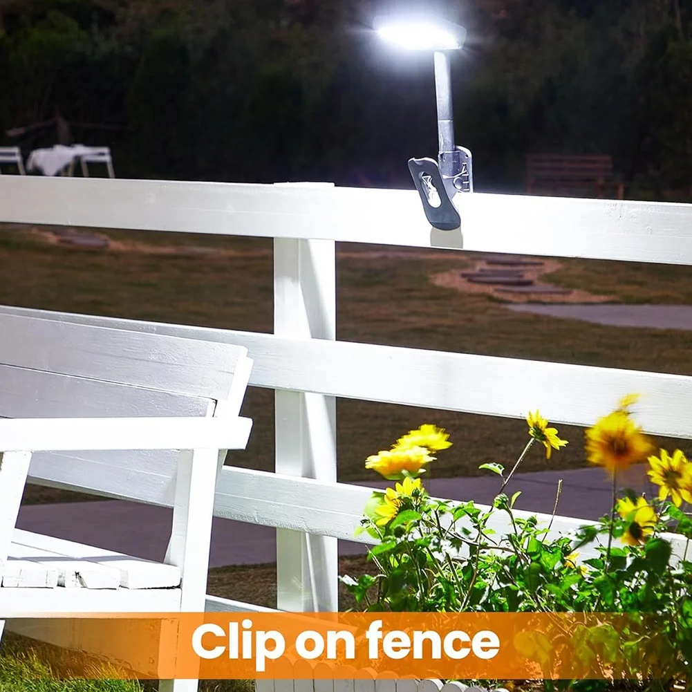 75STO-Wall Mounted Clip On Solar Street Light Motion Sensor 92 LEDS Waterproof Security Light For Chain Link Fence, Gutter