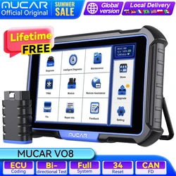 MUCAR VO8 OBD2 Scanner Professional Auto Code ECU Coding Bidirectional Test Full System 34 Reset OBD 2 Car Diagnostic Tools