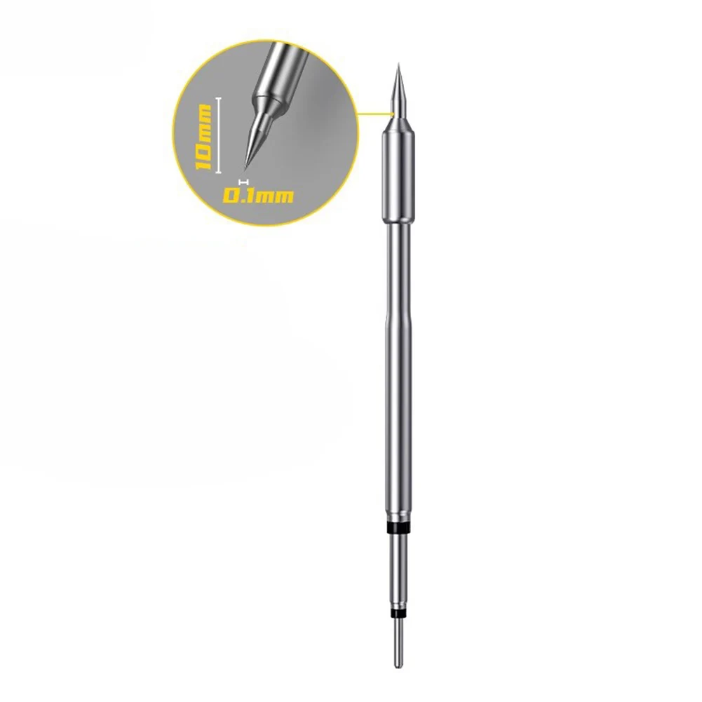 For F-NIRSI Models for Precision Soldering Set PCB Board Repairs Silver Pliers Knife-Edge Tip Tapered Soldering Tip
