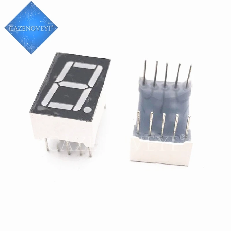 5pcs/lot 7 segment 0.56 in common Cathode 1 Bit digital Tube 0.56