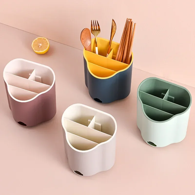 Neue 1Pc Besteck Ablauf Rack Löffel Gabel Essstäbchen Doppel Schicht Besteck Halter Geschirr Drainboard Organizer Küche Werkzeug