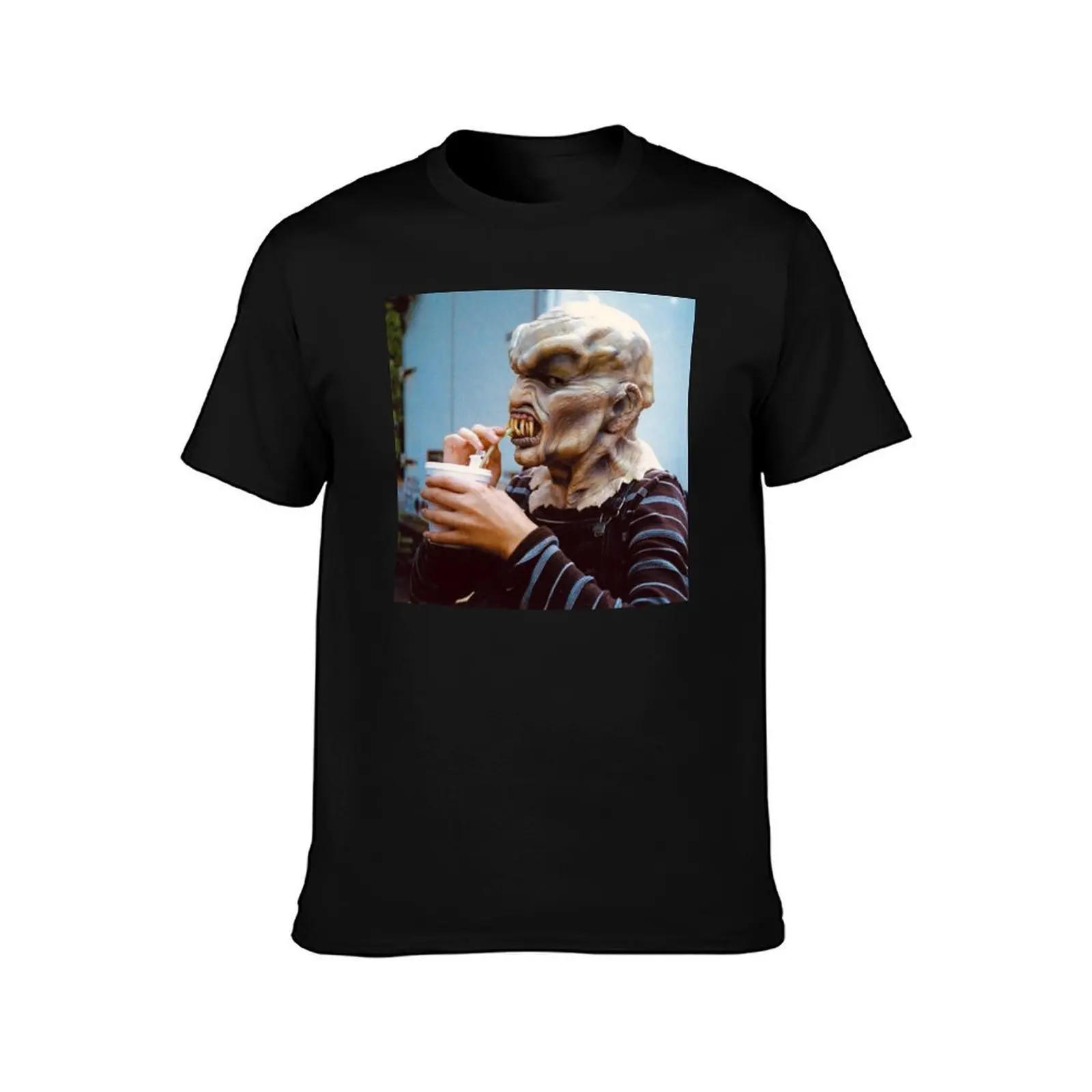 The Haunted Mask Goosebumps T-Shirt, Summer Casual Cotton Tee, Oversized Streetwear Tops, Vintage Graphic Print, 100% Cotton