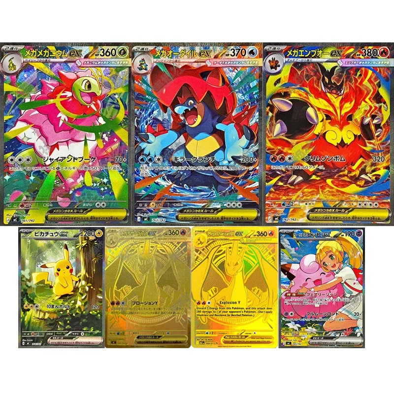 Fai da te Proxy Pokemon Card 765/742 Pikachu ex The Start Deck 100 Battle Lillie's Clefairy Ex Sa Sar Mega Charlizard Yex Emboar Ex