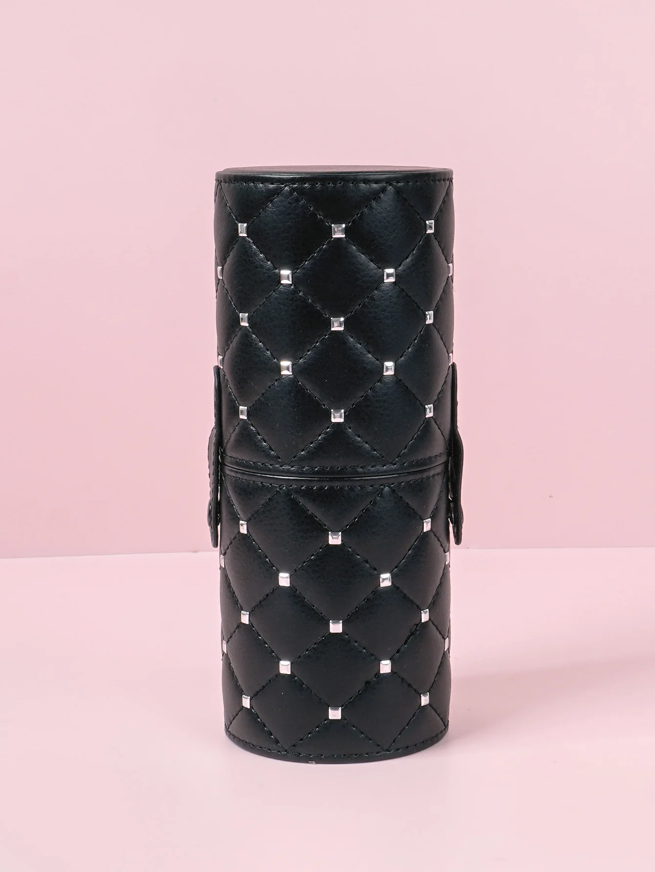 Black Large capacity multi-functional makeup brush storage container diamond square nail makeup tool storage pen holder