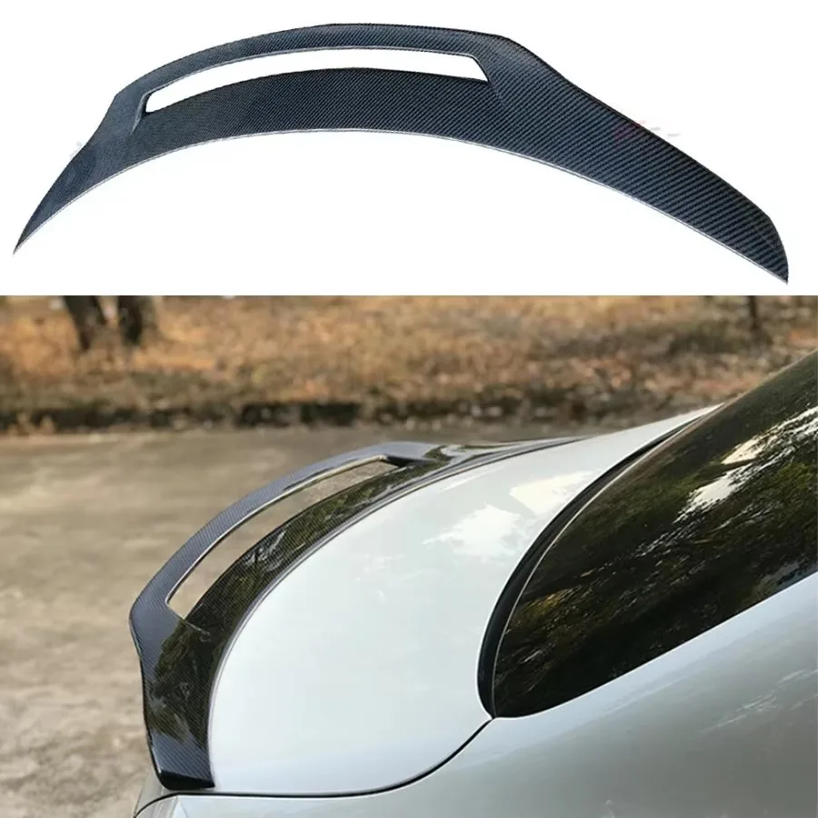 

For Mercedes Benz CLS Class W218 CLS63 Carbon Fiber Tail fins Rear Deck Spoiler Duckbill Car Wing Retrofit the rear wing body k