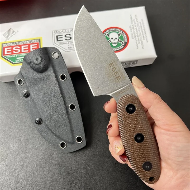 

Esee-sencillo - Mini Knife G10, handle fixed blade, Outdoor travel knife, Insulated emergency rescue tool, fruit knife