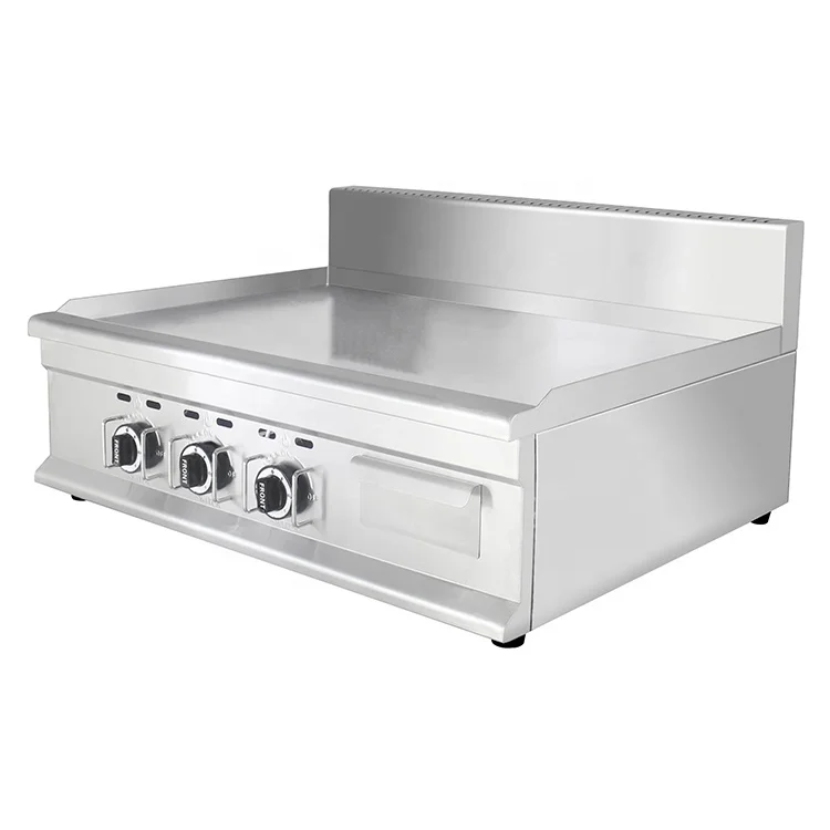 

Commercial Wide Stainless Steel Flat Top Griddle Grill Burner Gas Griddle Grill For Sale