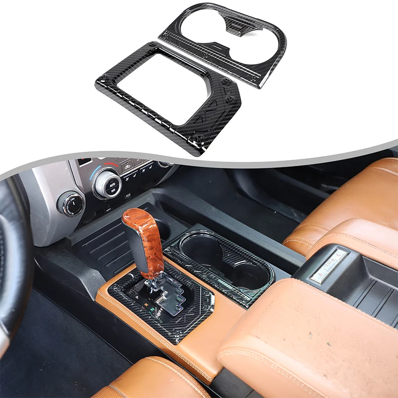 

For Toyota Tantu 2014-2021 gear panel decorative frame, central control water cup holder decorative frame, interior sticker, ABS