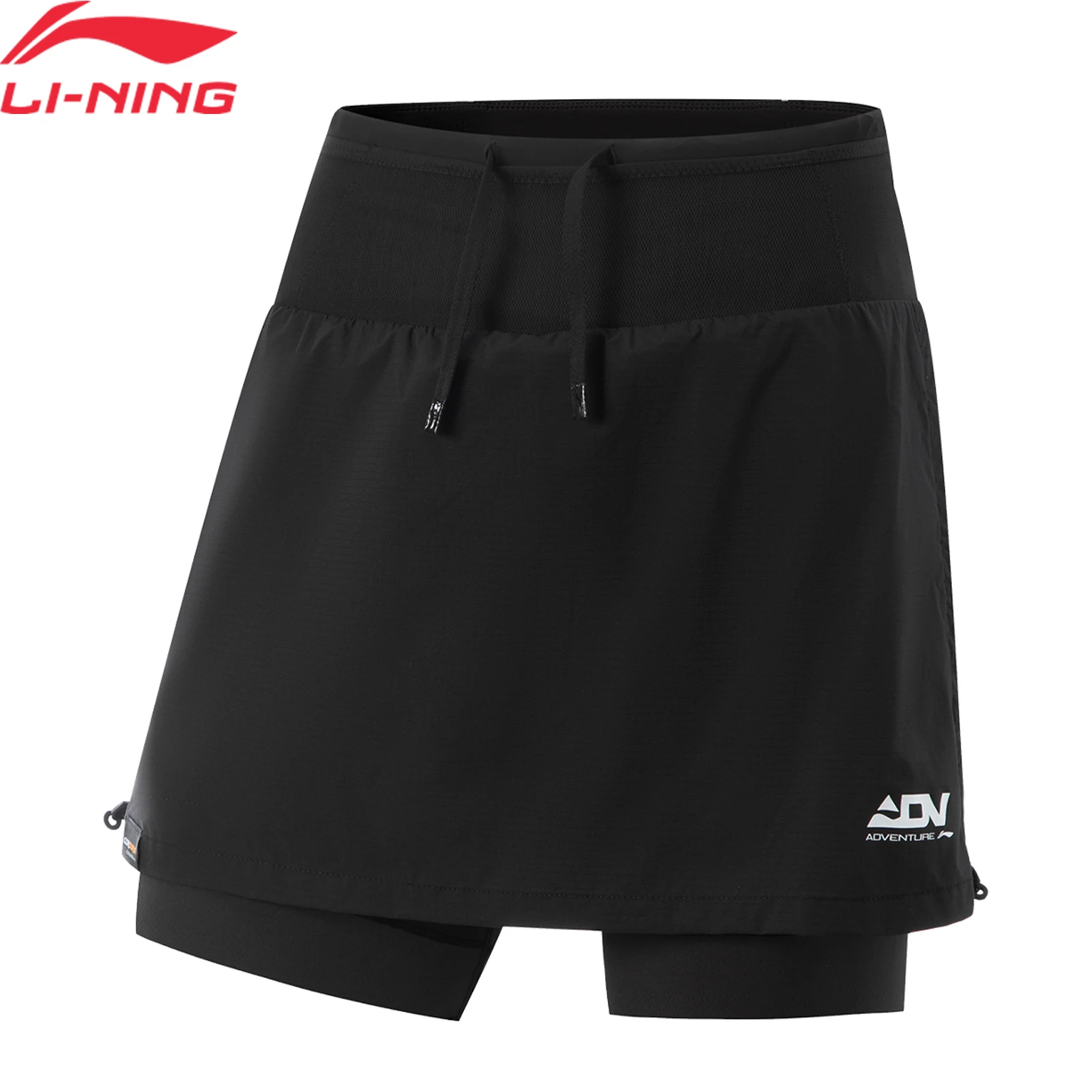 Li-Ning Women's Running Short Skirt 100%Polyamide AT PROOF WIND Breathable Quick Drying LiNing Sports Skirt ASKV262