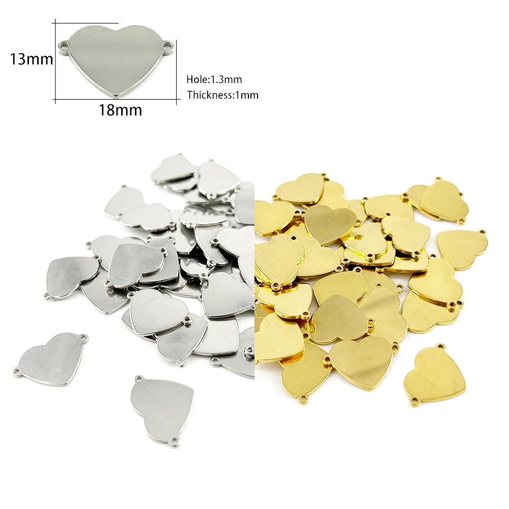 50–500 Stück personalisierte individuelle Lasergravur mit Namenslogo, Edelstahl, personalisierte Halskette, Verlängerungskette, Schwanzanhänger, Schmuckanhänger – Detail 21
