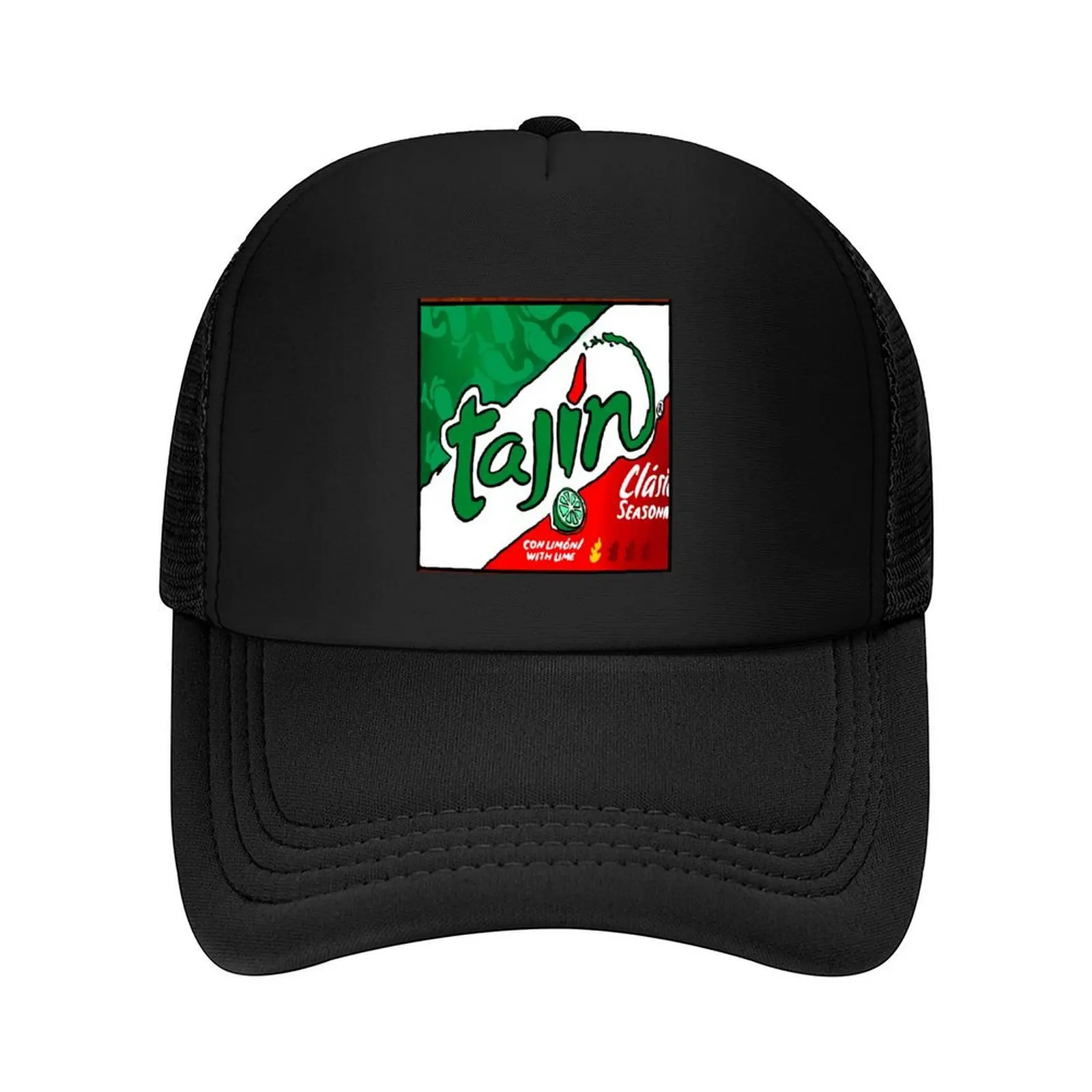 Etiqueta engomada del condimento tajin clásico mexicano y diseño Gorra de béisbol Sombrero nuevo de lujo Sombrero de Navidad Sombreros divertidos Señoras Hombres