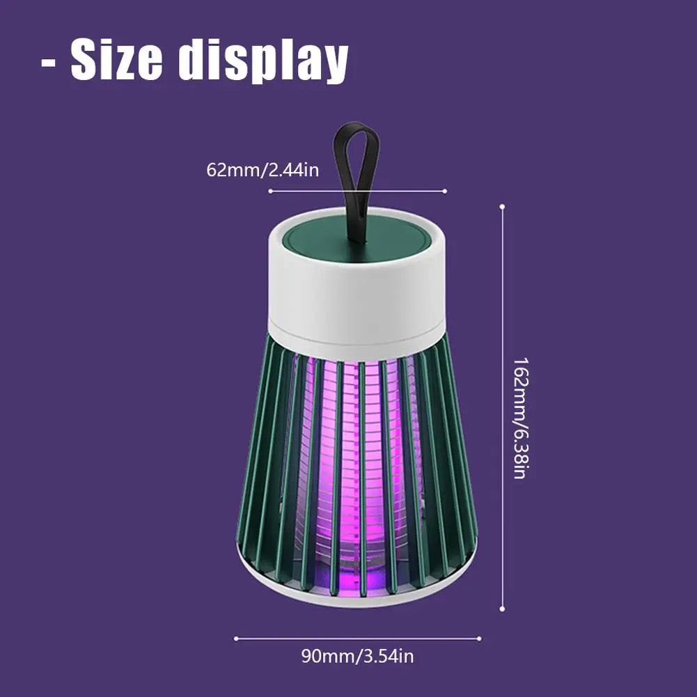 Household Usb Purple Light Mosquito Killer Lamp Electric Shock Bug Zapper Mosquito Lamp UV Light For Bedroom Anti Mosquito Trap