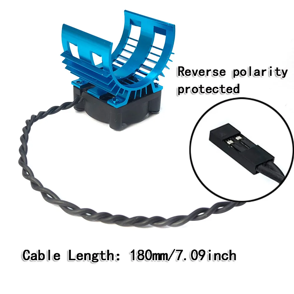 YSIDO-Tampa do motor elétrico sem escova para carro RC, Ventilador de refrigeração para Wltoys 124017, 124016 Peças, 540 550 3650 3660 3665